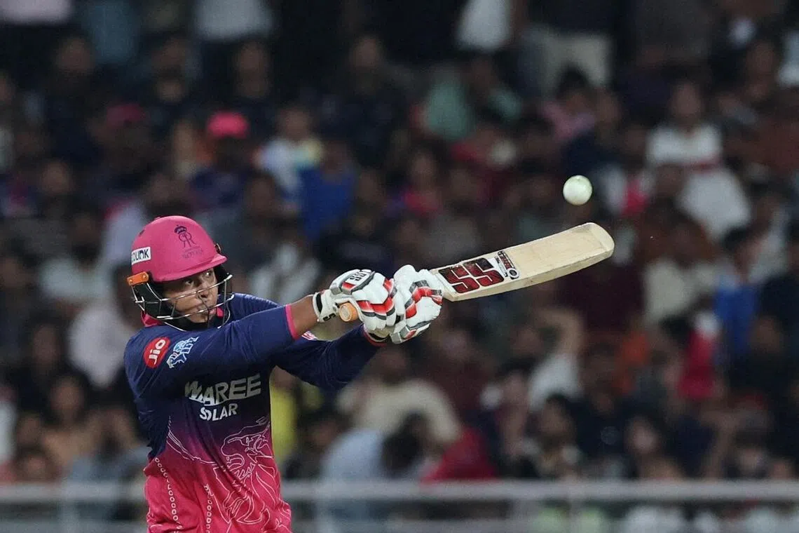 Rajasthan Royals' Vaibhav Sooryavanshi in action during an Indian Premier League match against Gujarat Titans in the Maharaja Yadavindra Singh International Cricket Stadium, New Chandigarh on May 29, 2026. He was named both Most Valuable Player and Best Emerging Player.