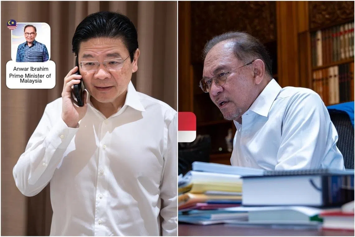 PM Wong speaks with Malaysia’s Anwar about Middle East conflict, pledges stability in the region