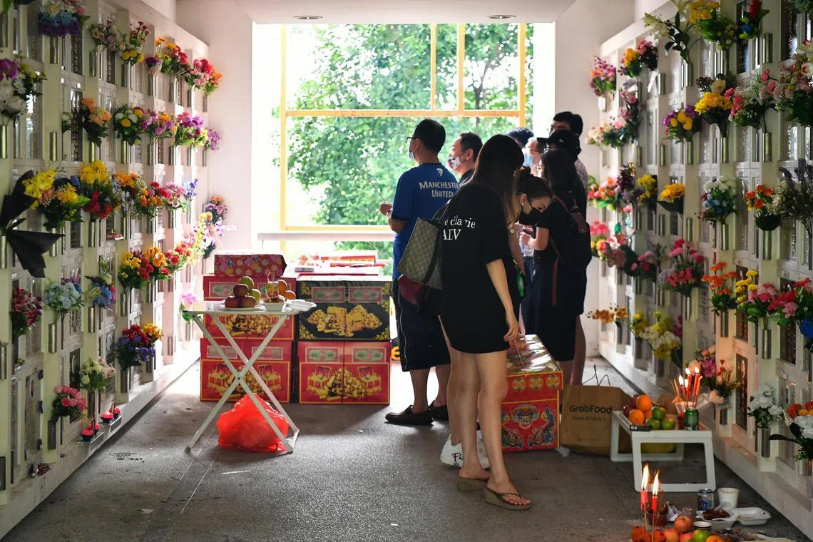 NEA encouraged visitors paying respects at cemeteries and columbaria to visit on off-peak days.