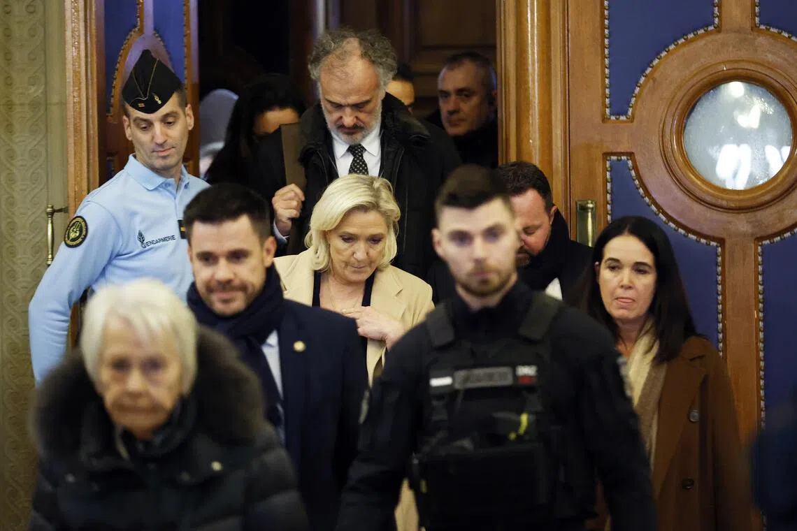 France’s Marine Le Pen says had ‘no sense’ of any offence as appeal trial opens