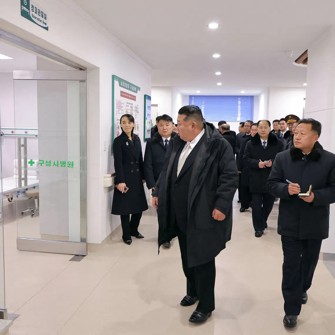Images released by state media on Dec 14 showed Kim Yo Jong holding the phone in her right hand during a trip to a hospital opening alongside her brother Kim Jong Un.
