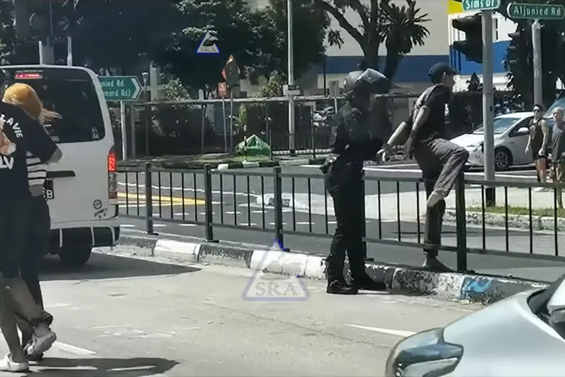 After ignoring a police order to stop, Muhammad Farhan Mohammad Noor later abandoned his vehicle and fled on foot.