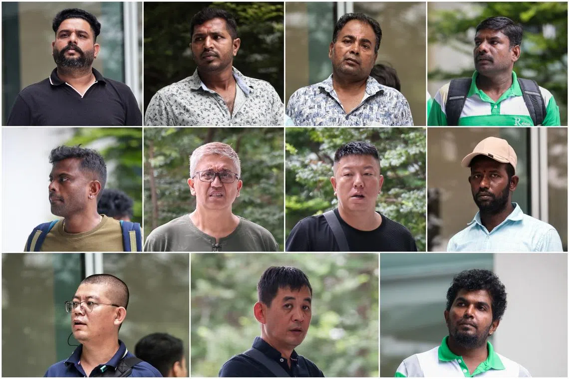 (Top row, from left) Vikram Singh, Sivalingam Vinayagram, Pappu Karthikeyan and Arumugam Kumar. (Middle row, from left) Krishnamoorthy Kalidass, Nor Azhar bin Masrip, Wang Qiang and Chinnasamy Sivakumar. (Bottom row, from left) Qiao Zhenyang, Chong Siaw Kiong and Ramasamy Karthikeyan.