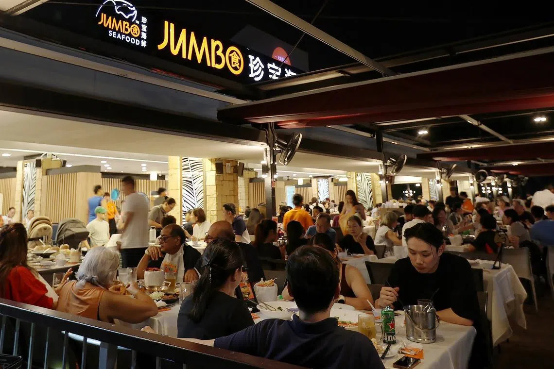 The Jumbo Seafood outlet at East Coast Seafood Centre, established in 1987, is the restaurant chain's first.