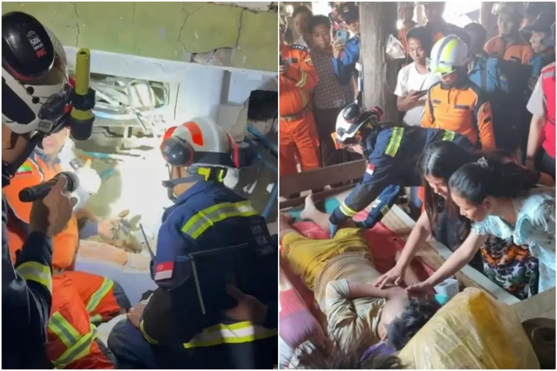 The operation, which took about eight hours, was conducted with members of the Naypyitaw Fire Service Department.