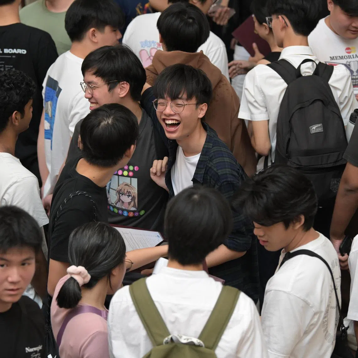 ACS(I) students collecting their International Baccalaureate (IB) results on Jan 3, 2024.