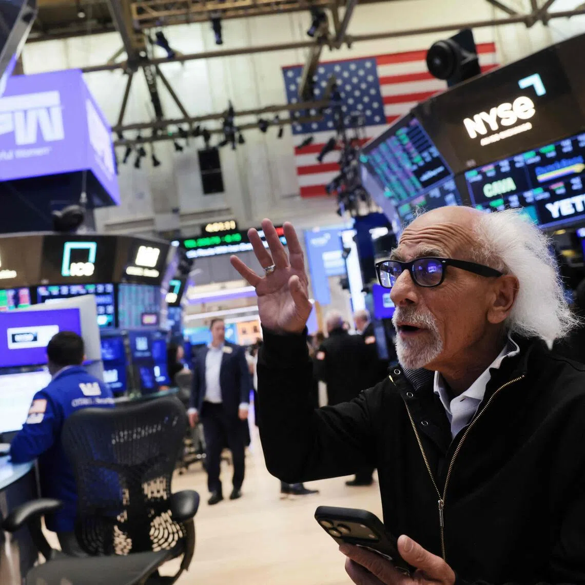 Traders working on the floor of the New York Stock Exchange on May 27, in New York City.