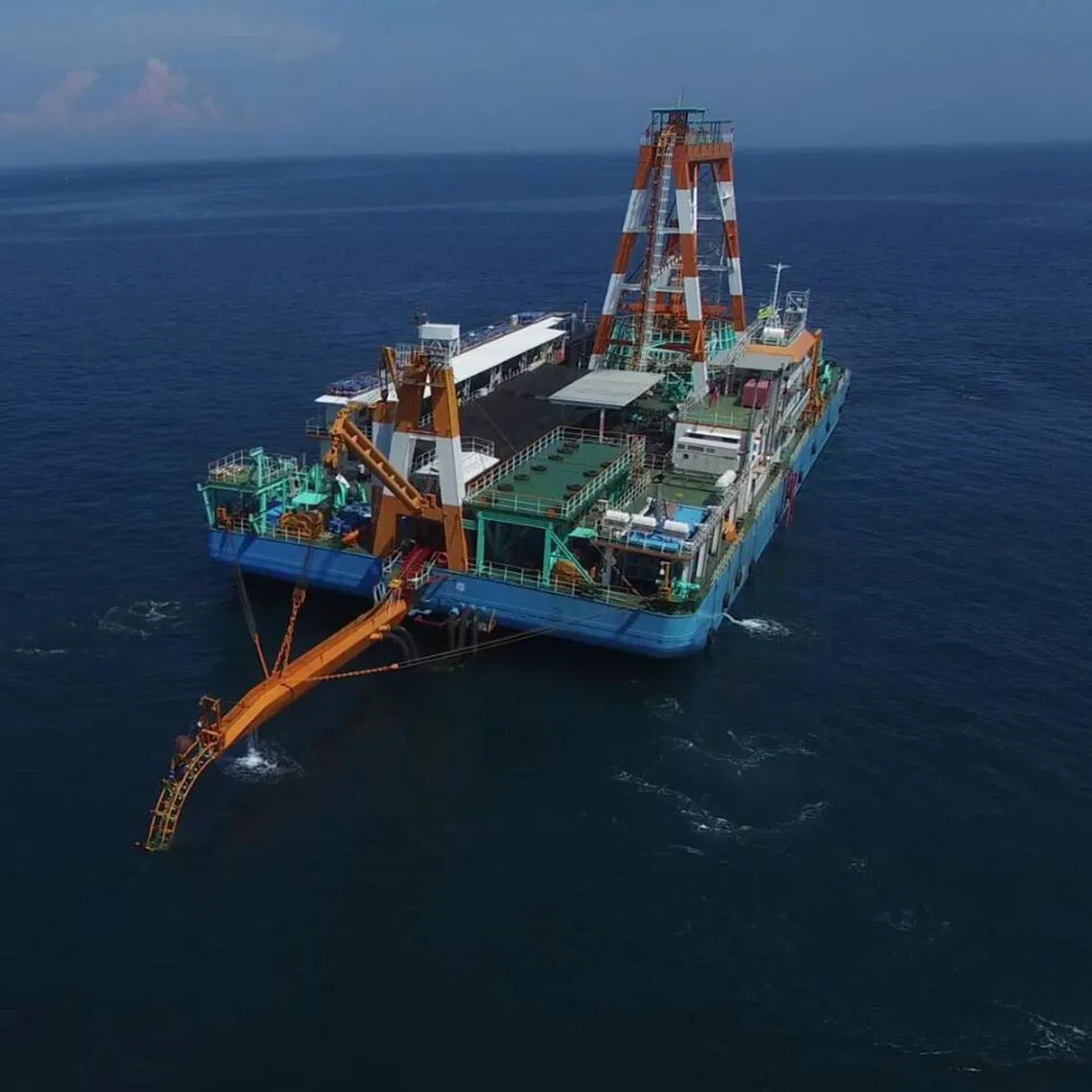 Construction of the Taiwan-Pengzhou submarine cable being done. About 99 per cent of Australia’s international connectivity flows through submarine cables, with the remainder mainly using satellites.