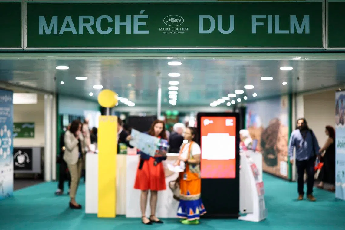 A view shows the Film Market business area during the 78th Cannes Film Festival in Cannes, France, May 15, 2025. REUTERS/Stephane Mahe