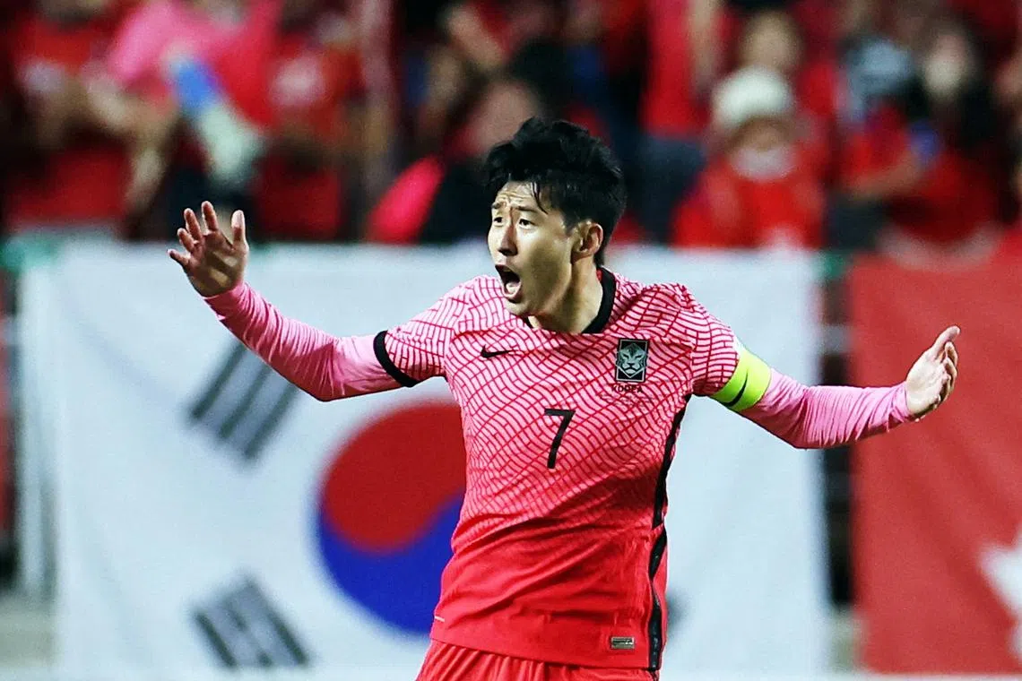South Korea's Son Heung-min, Asia's finest player, is nursing an eye socket fracture.