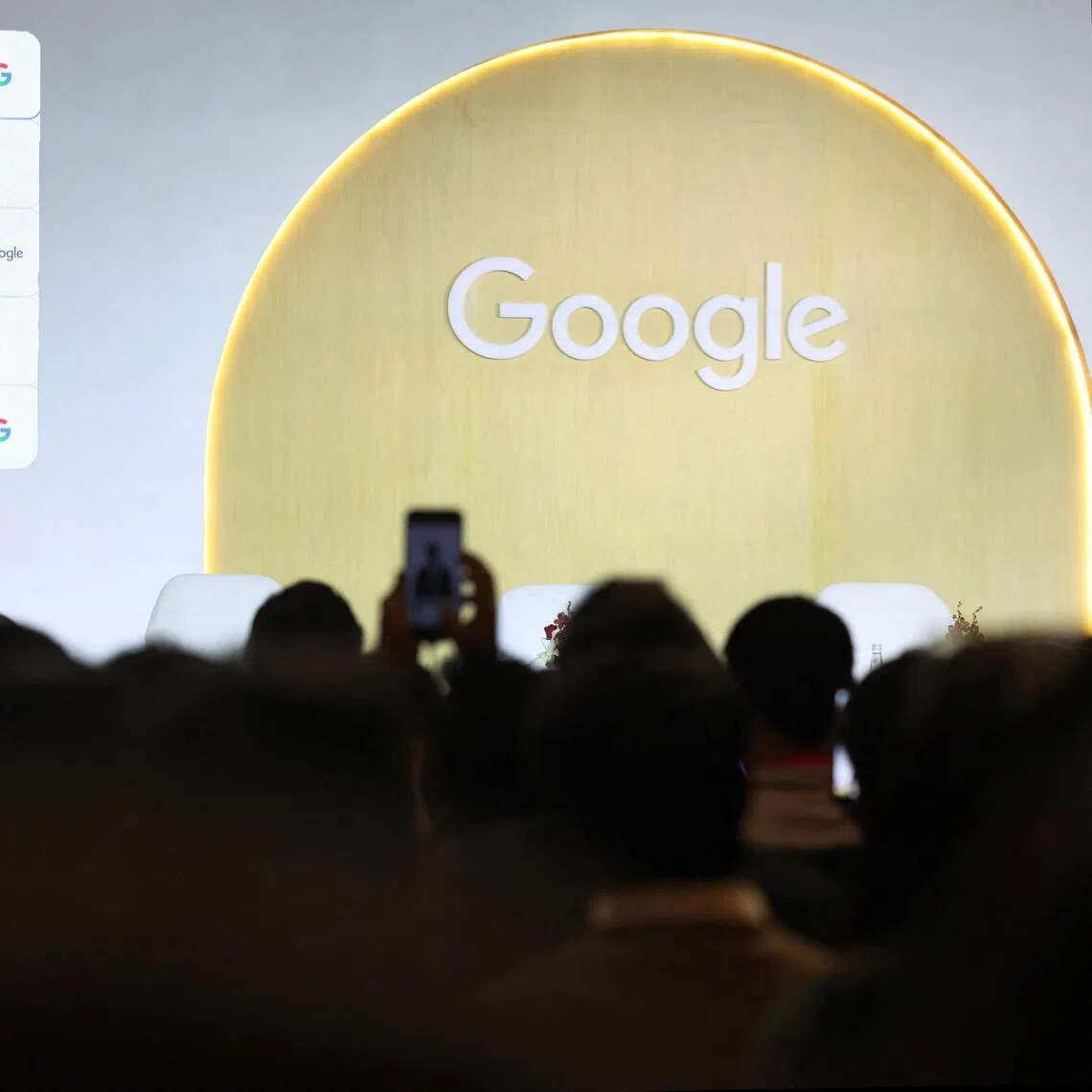 Google and Alphabet CEO Sundar Pichai speaks at a press conference in New Delhi.