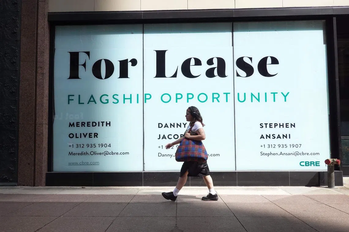 The fall in US commercial real estate prices heightens the risk of more financial stress in the banking industry. 