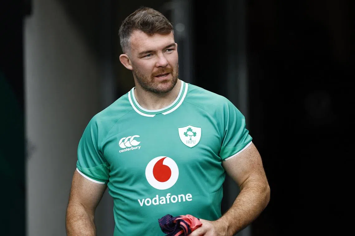 FILE PHOTO: Rugby Union - Ireland Captain's Run - Aviva Stadium, Dublin, Republic of Ireland - August 18, 2023 Ireland's Peter O'Mahony during the captain's run REUTERS/Clodagh Kilcoyne/Files Photo