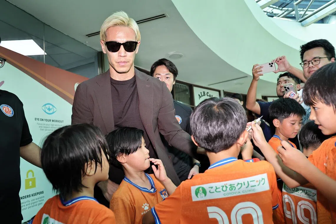 Keisuke Honda wants FC Jurong to be ‘No. 1 club’ in Singapore Premier League