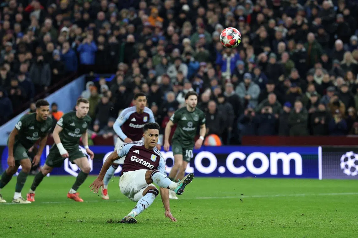 Soccer Football - Champions League - Aston Villa v Celtic - Villa Park, Birmingham, Britain - January 29, 2025 Aston Villa's Ollie Watkins misses a penalty Action Images via Reuters/Paul Childs