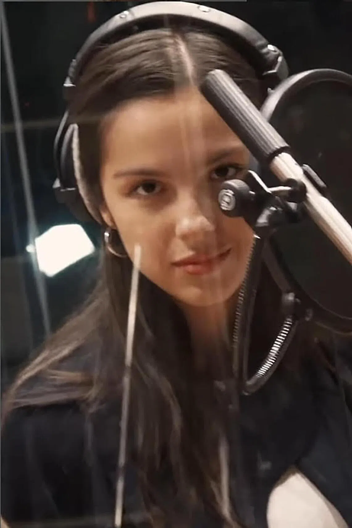 American singer-songwriter Olivia Rodrigo at the recording session of The Book Of Love, a collaboration with the children’s charity War Child.