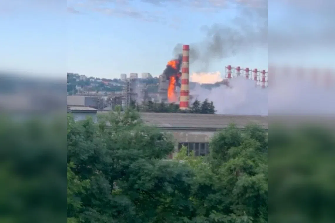 Ukraine launched drones at a refinery in Tuapse, which was already being repaired following an earlier strike.