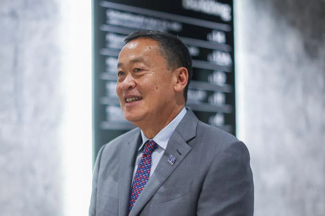 FILE PHOTO-Pheu Thai's Srettha Thavisin arrives at the party headquarters before a royal endorsement ceremony after Thailand's parliament voted in favour of his prime ministerial candidacy, in Bangkok, Thailand August 23, 2023. REUTERS/Athit Perawongmetha/File Photo