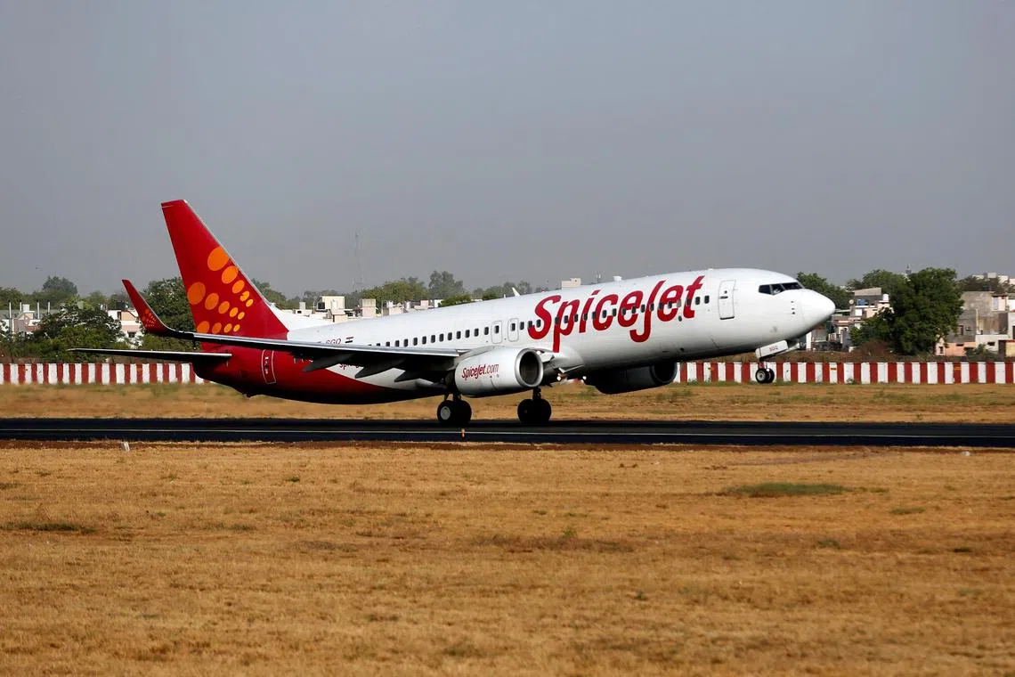 Only 61% of SpiceJet’s flights departed on time from the country’s four biggest airports in May.