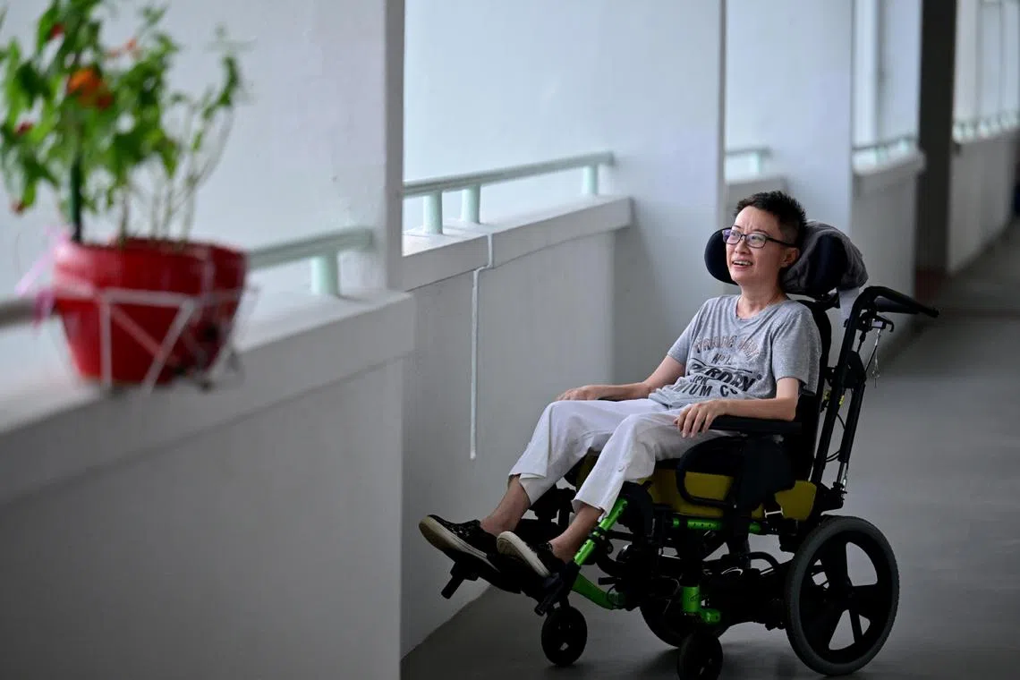 In 2019, Ms Cindy Tay was diagnosed with ALS, or amyotrophic lateral sclerosis.