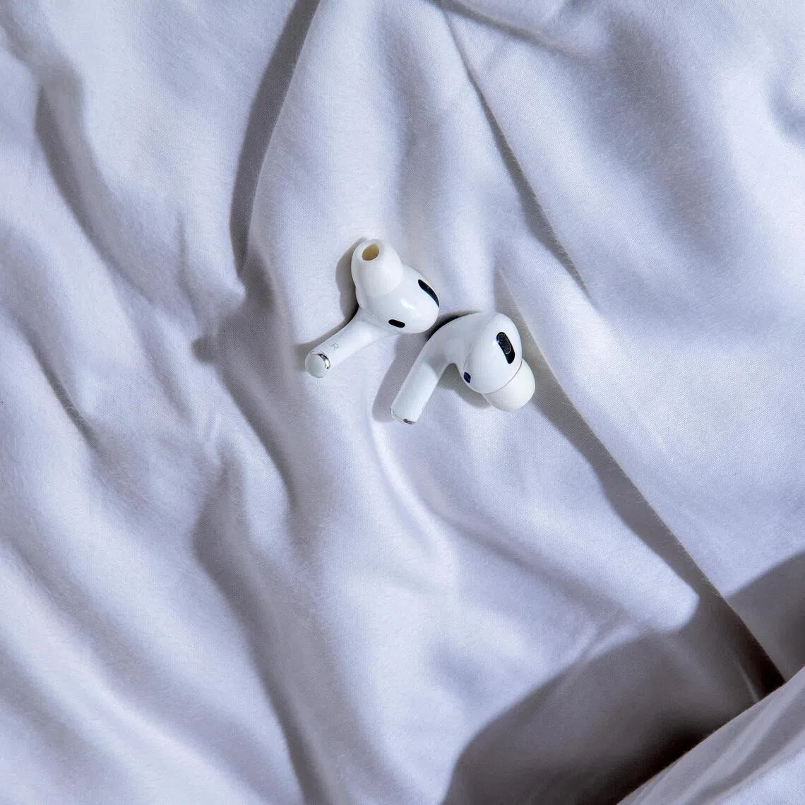 Many people pop in earbuds at bedtime.