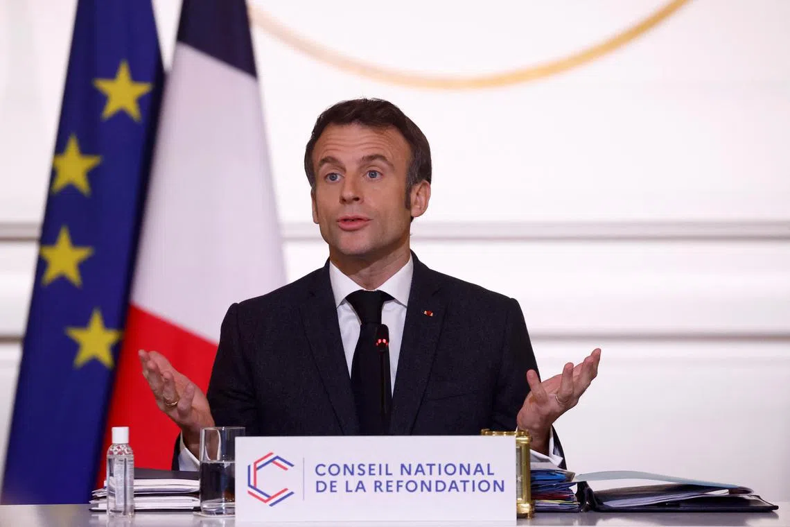 Mr Macron said he would consult with the new leaders of two opposition parties before unveiling details of the reform. 