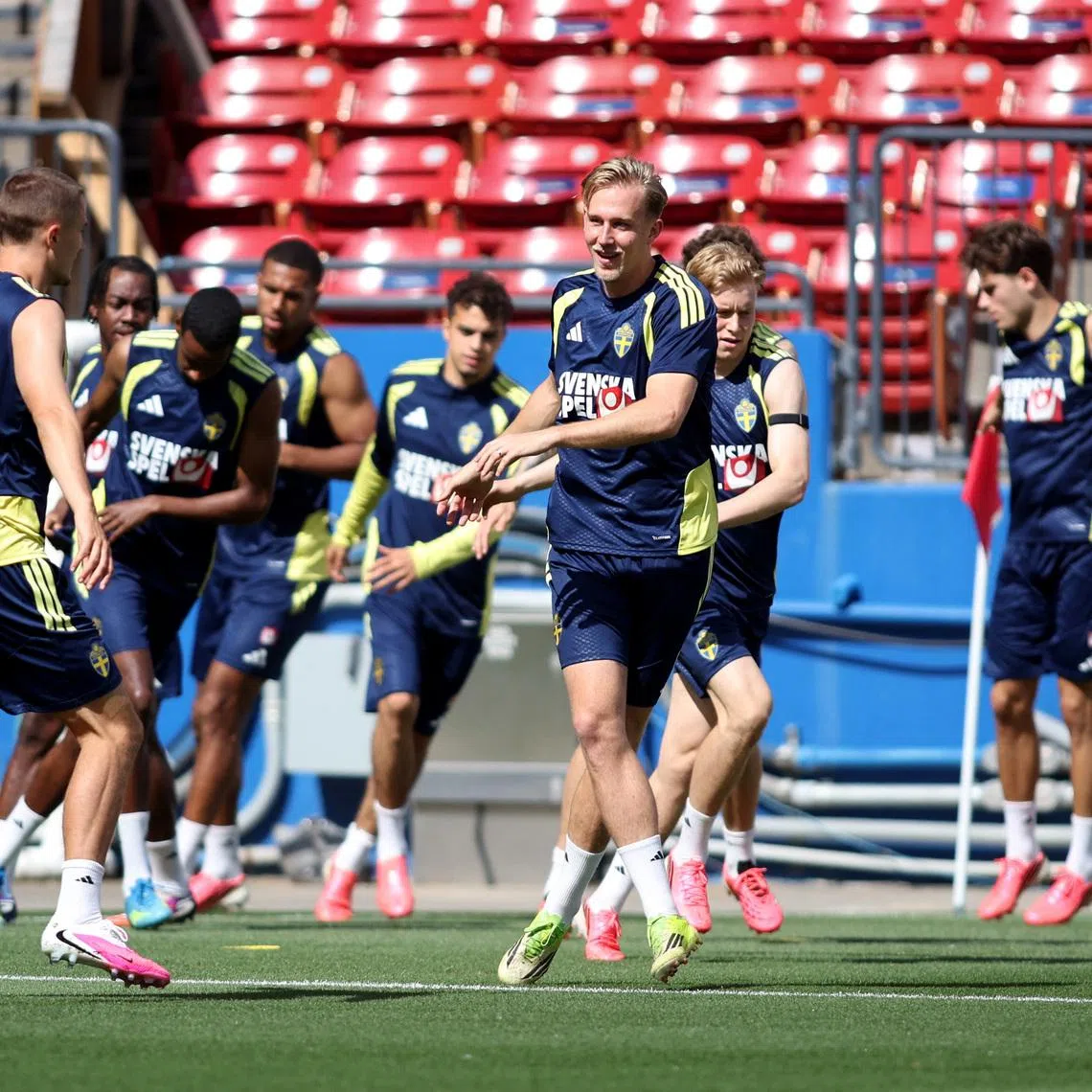 Soccer Football - FIFA World Cup 2026 - Sweden Training - FC Dallas Stadium, Frisco, Texas, U.S. - June 9, 2026 Sweden's Herman Johansson during training IMAGN IMAGES via Reuters/Tim Heitman