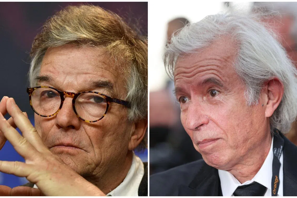 Benoit Jacquot (left) and Jacques Doillon spent the night at a Paris police station after being summoned for questioning.