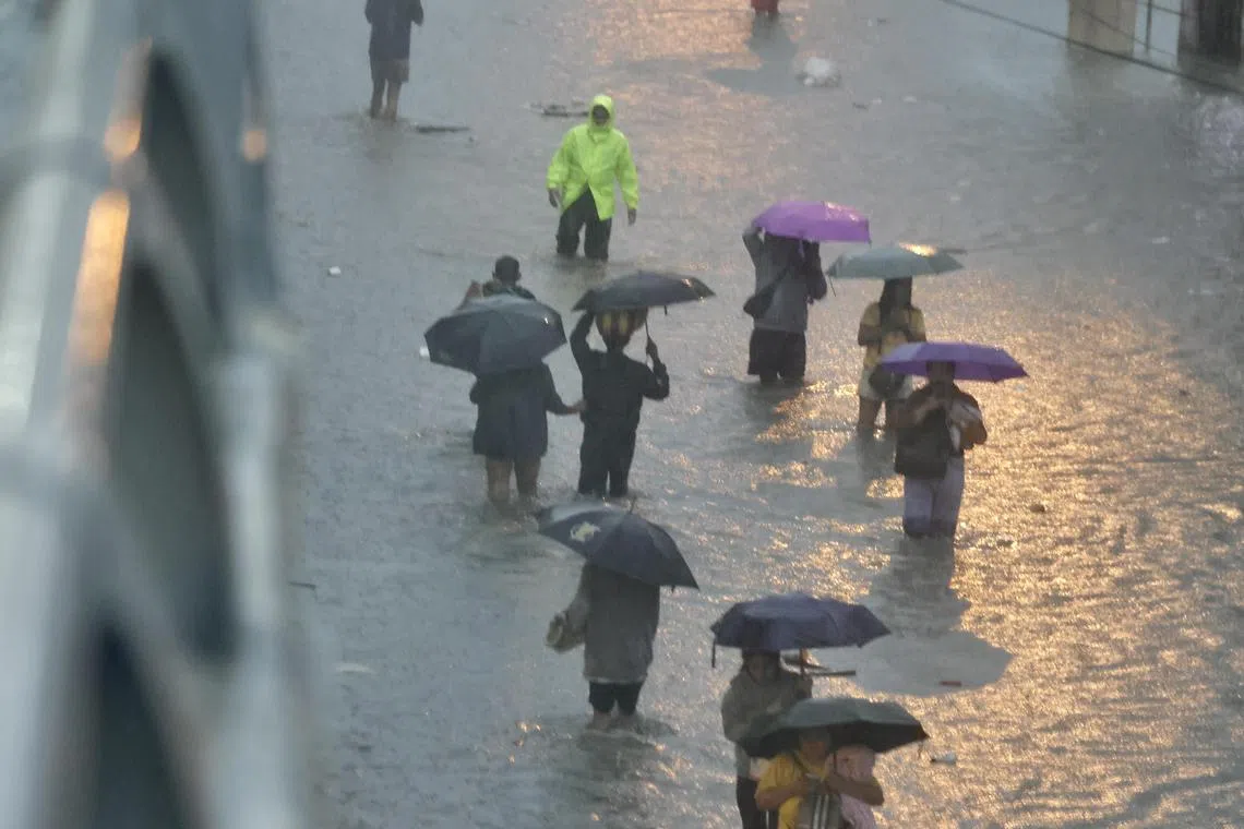 Around 70 domestic and international flights have been cancelled due to the storms.