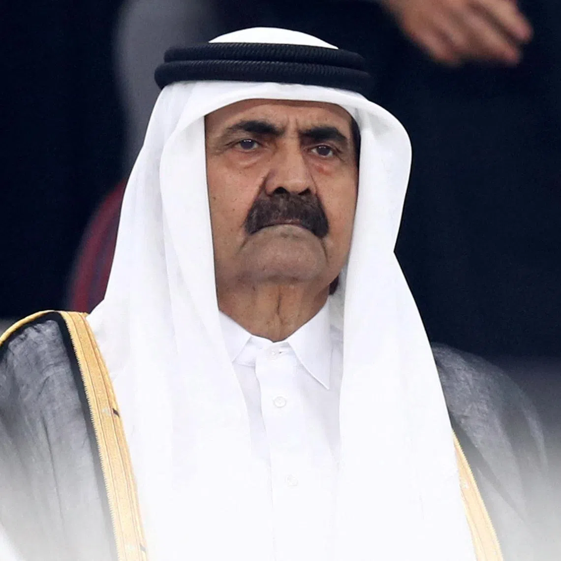 FILE PHOTO: Soccer Football - Gulf Cup - Group A - Qatar v Iraq - Khalifa International Stadium, Doha, Qatar - November 26, 2019  Sheikh Hamad bin Khalifa al-Thani during the opening ceremony   REUTERS/Ibraheem Al Omari/File Photo