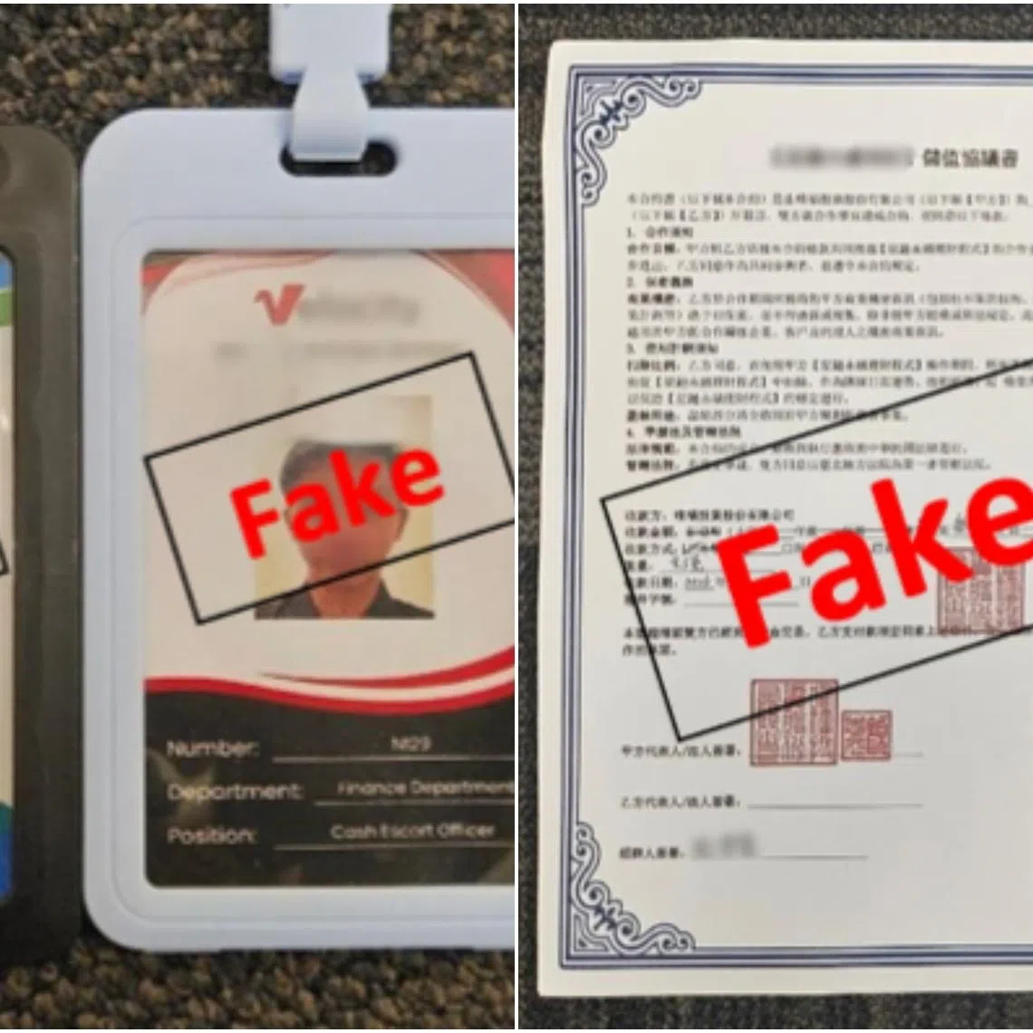 The 38-year-old Malaysian man is believed to have used fake staff passes to dupe scam victims.
