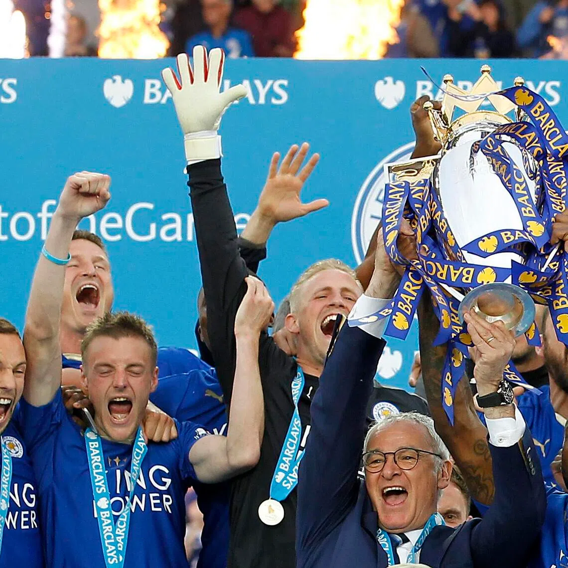 Leicester City won the Premier League title in 2016 but are now playing in League One, the third tier of English football.