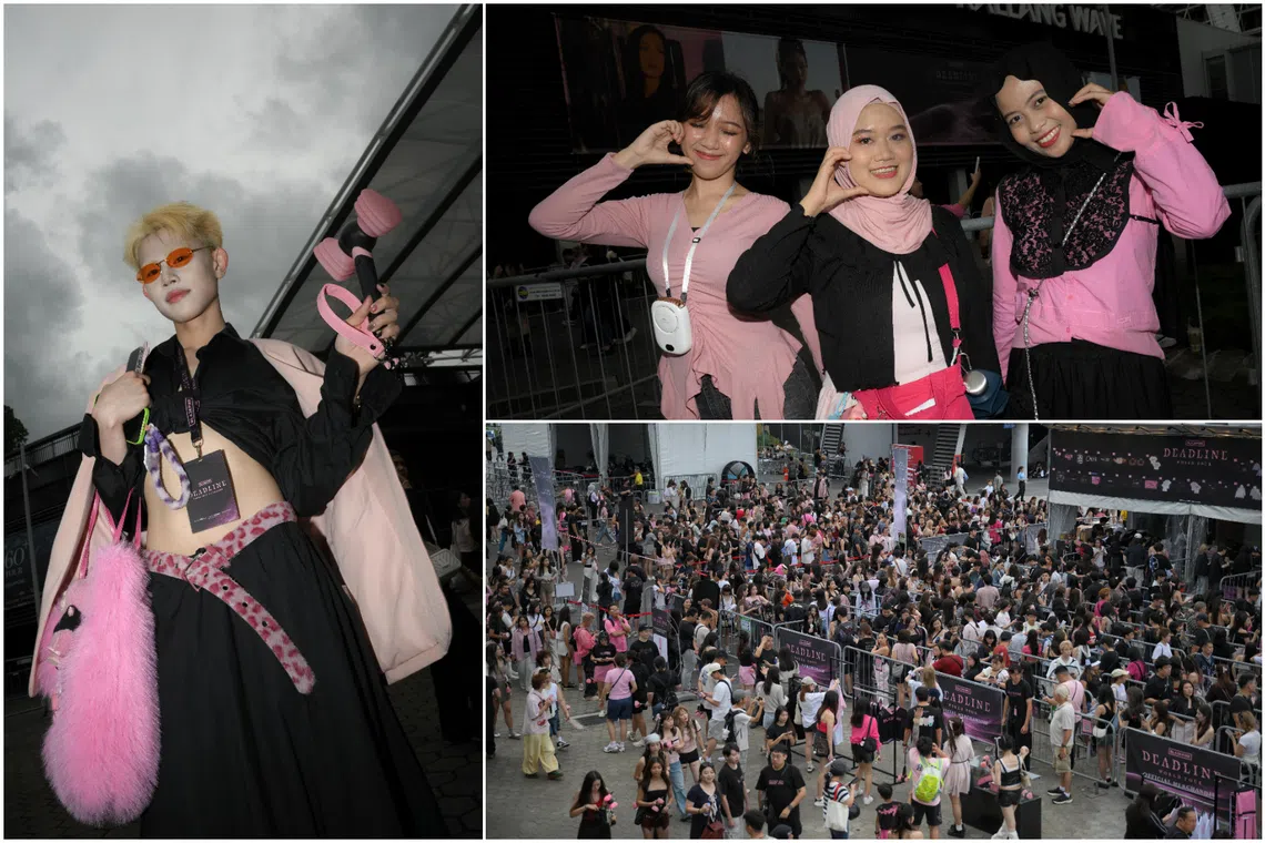 Blackpink fans rock pink and black ahead of K-pop group’s first of three Singapore shows