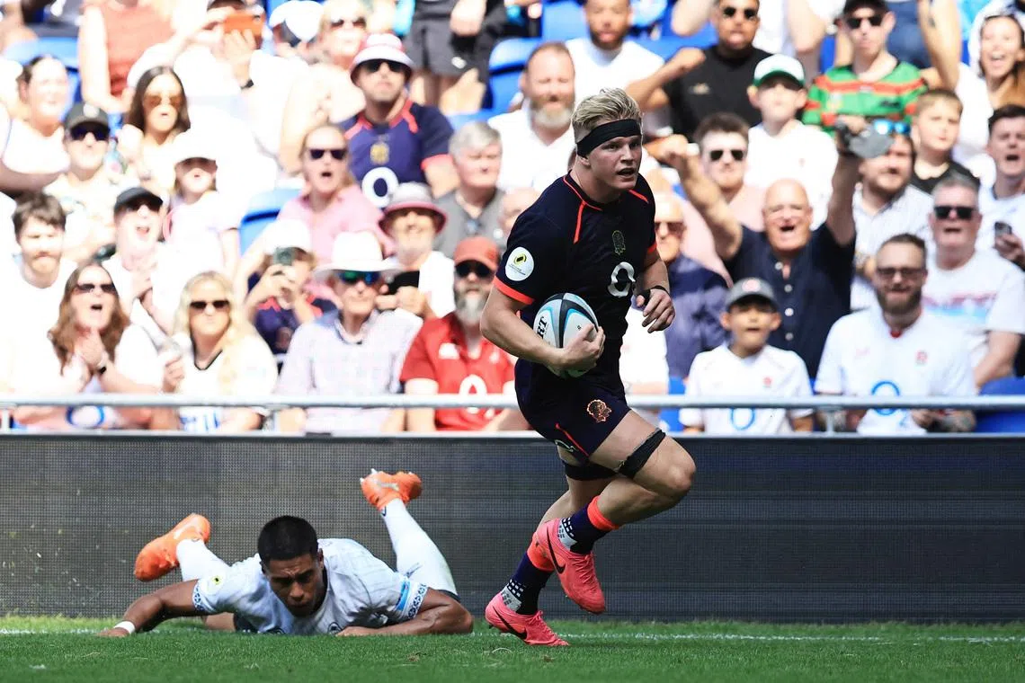 Rugby Union - Nations Championship - Fiji v England - Hill Dickinson Stadium, Liverpool, Britain - July 11, 2026 England's Henry Pollock in action Action Images via Reuters/Craig Brough