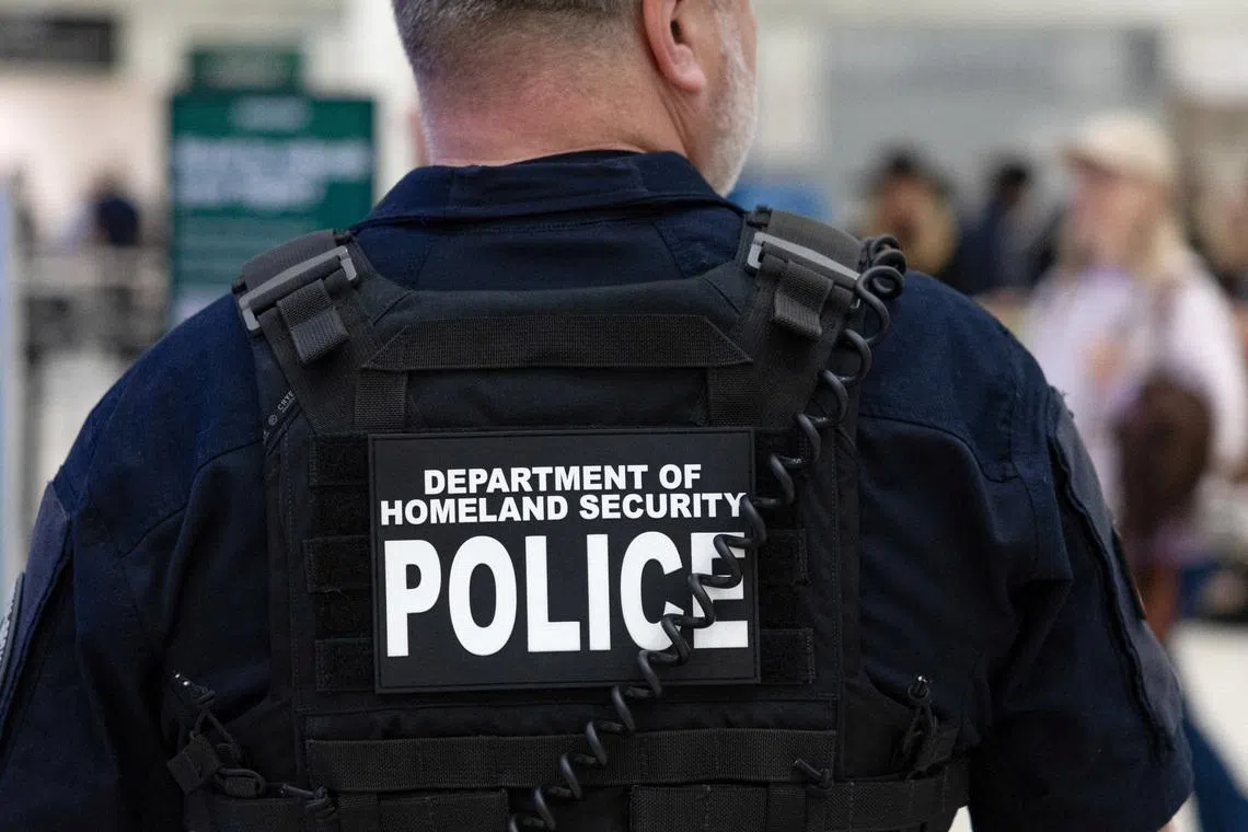 The Department of Homeland Security said Mr Yousof Azizi was arrested on April 13 for allegedly lying on his visa application.