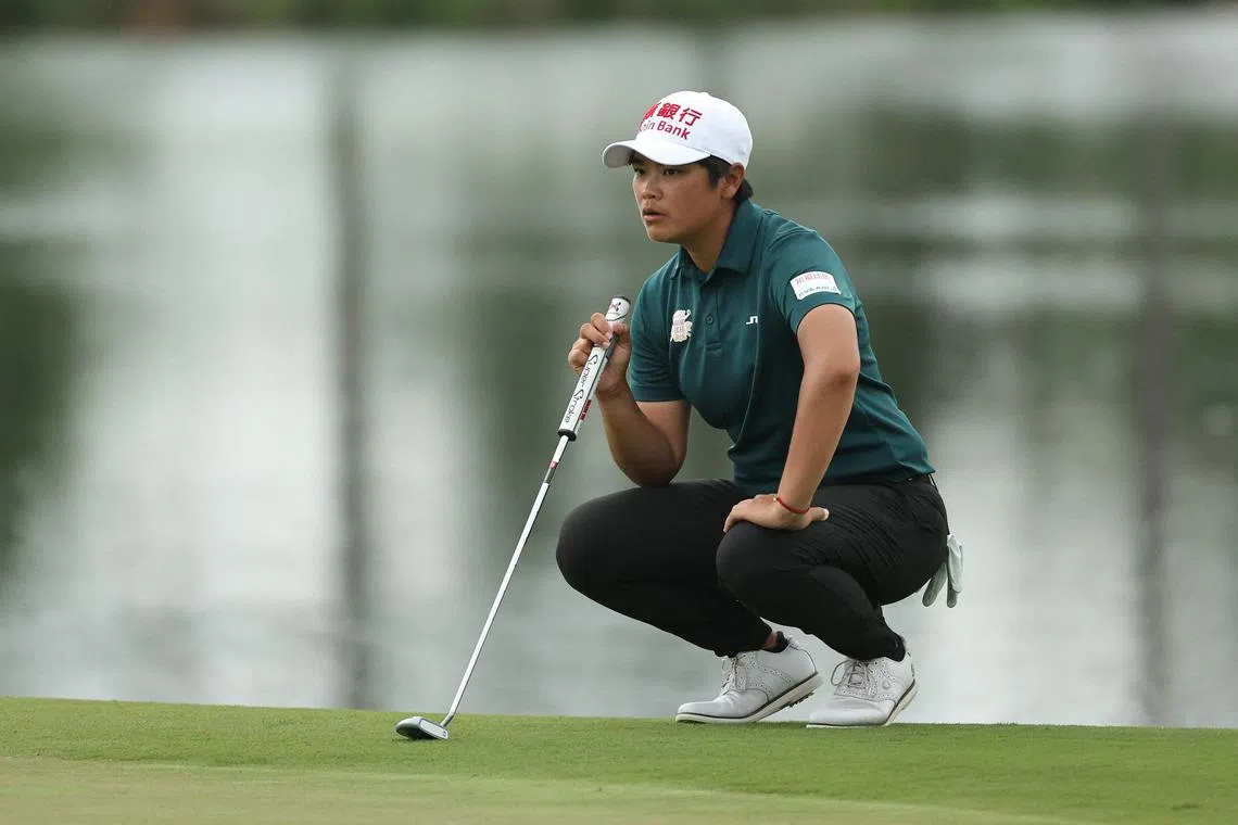 Peiyun Chien mixed six birdies with a single bogey.