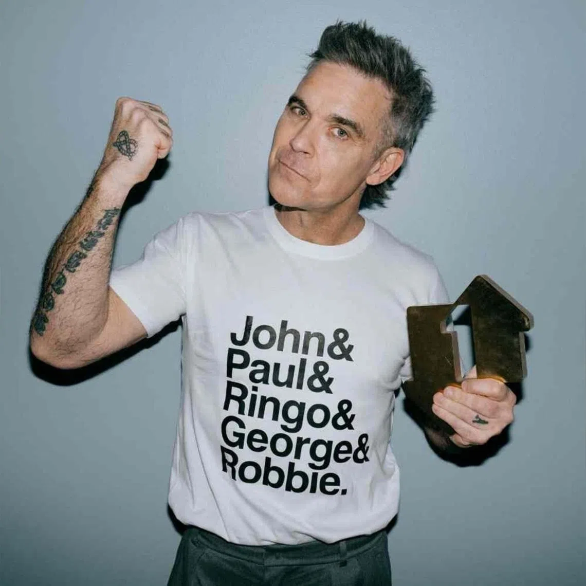 British singer Robbie Williams has the most official UK No. 1 albums ever.