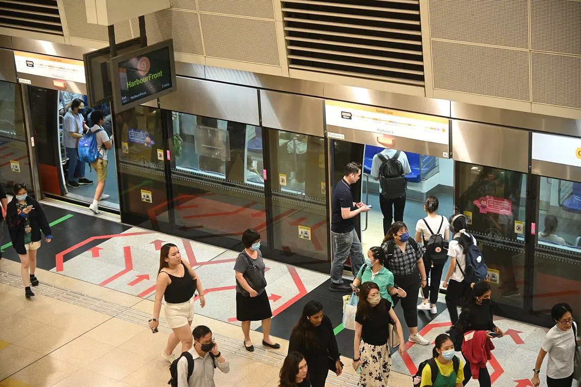 For the North-East Line, the last train heading to Punggol will depart from Harbourfront at 12.30am.
