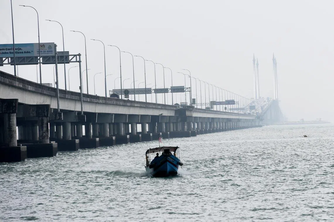 A file photo of Penang Bridge taken in 2023. The accident happened around 7.30am and led to slow traffic and congestion for about two hours.
