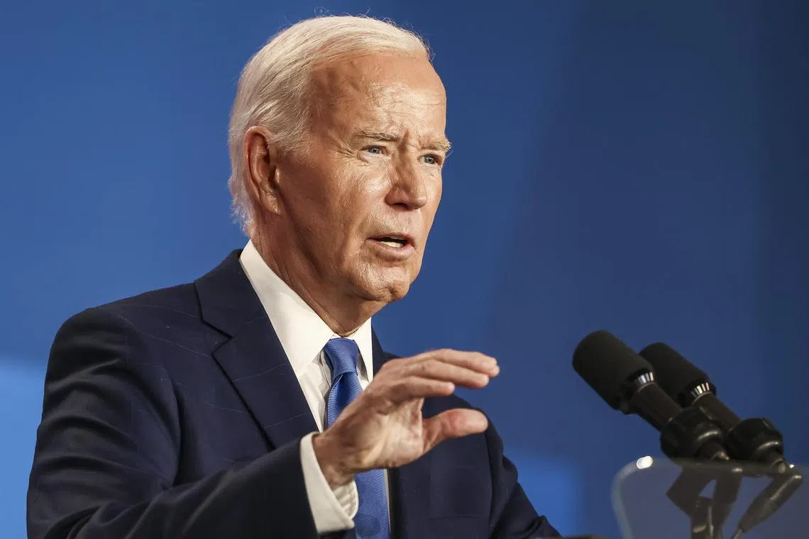 In recent days, Mr Biden has asked how Vice President Kamala Harris might be able to win, according to Democrats briefed on his conversations.