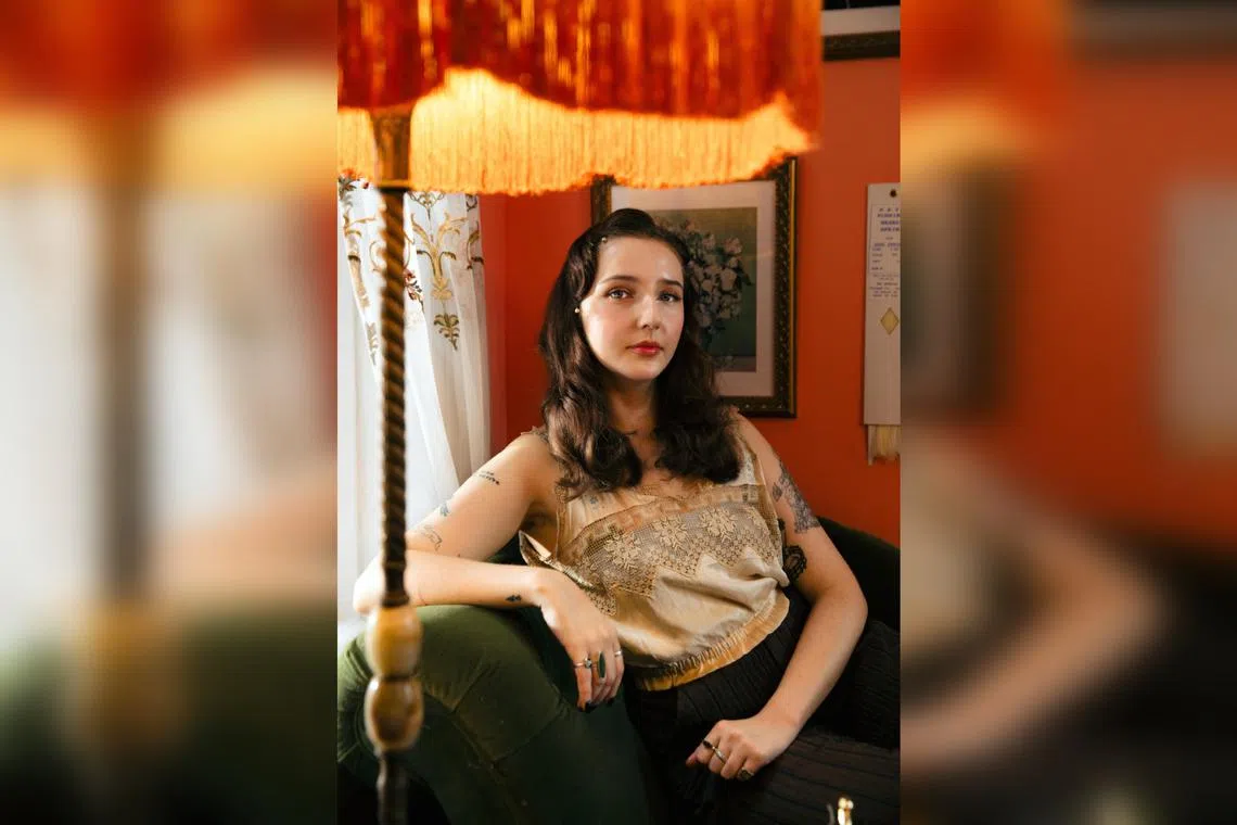 Ms Ivy Karlsgodt first tried making lampshades in 2020, crafting a tulip-shaped shade that still sits on her desk.