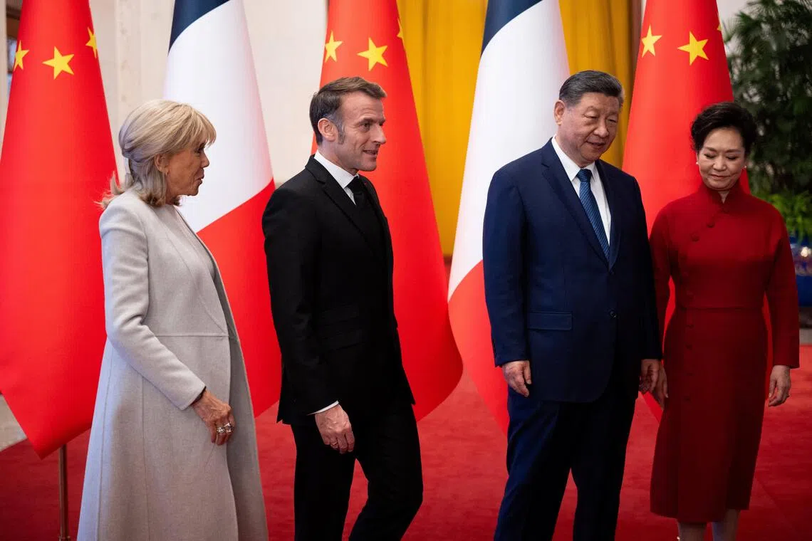 Pandas and ping-pong: Macron to end China visit on lighter note