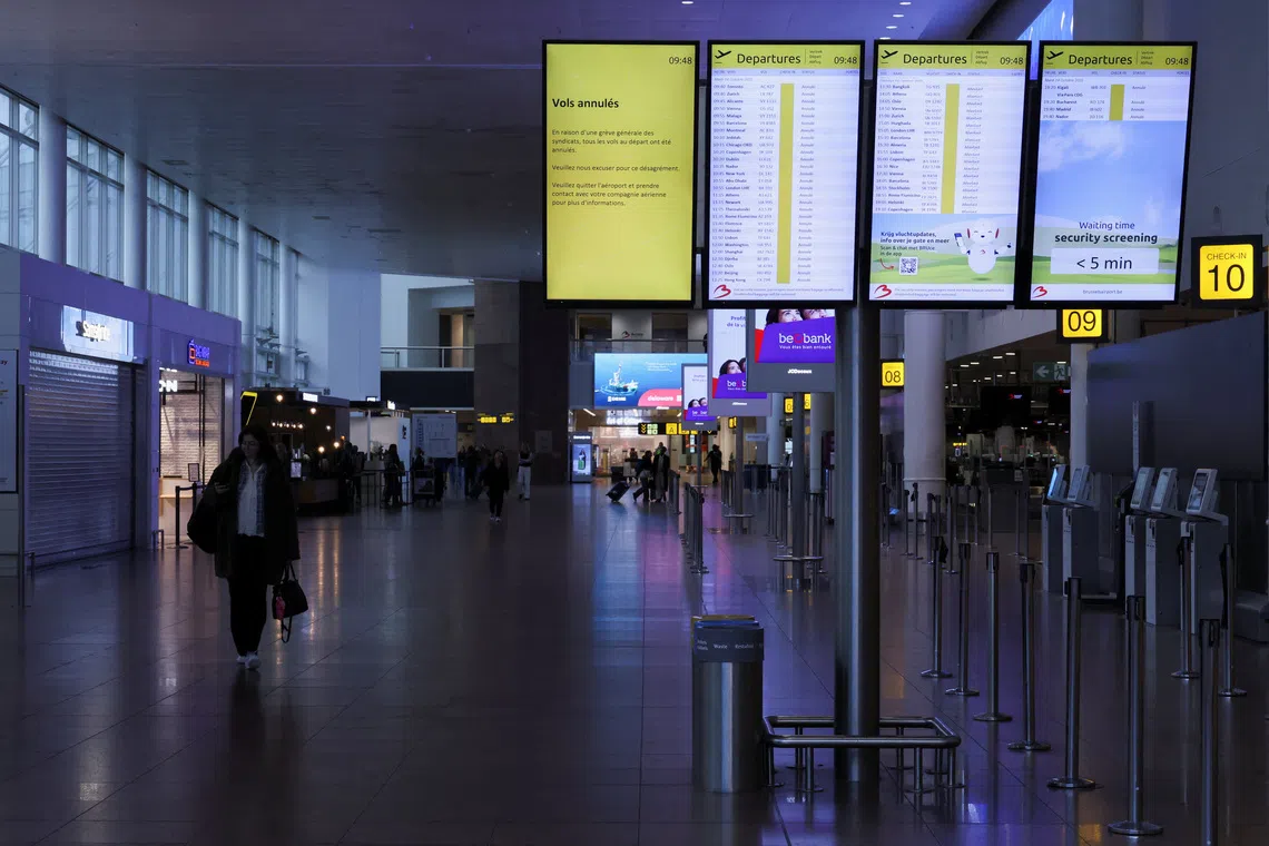 Flights cancelled as Belgium hit by national strike