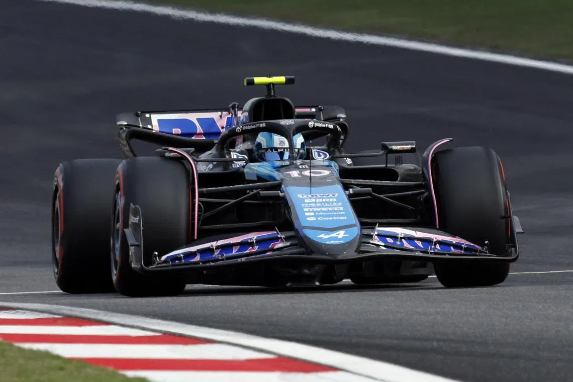 Formula One F1 - Chinese Grand Prix - Shanghai International Circuit, Shanghai, China - April 20, 2024 Alpine's Pierre Gasly in action during qualifying REUTERS/Tyrone Siu