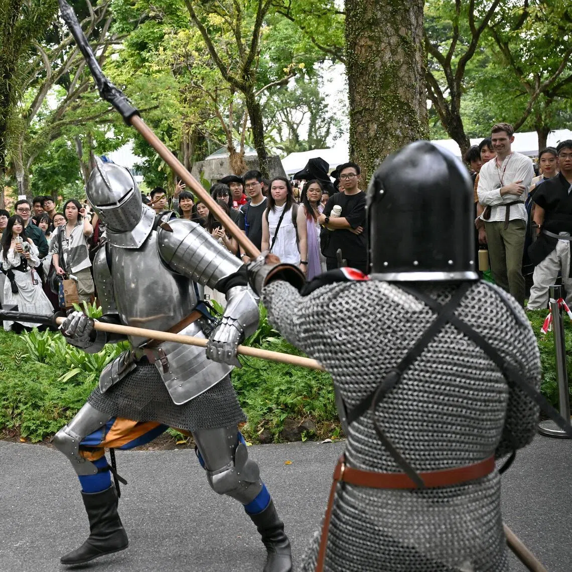 Fort Canning Park was transformed into the bustling fairground of a make-believe world called Xenaria for the event, which ends on Feb 1.