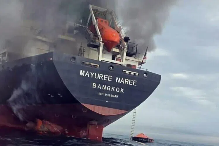 Human remains found on Thai ship hit in Hormuz; families of 3 missing crew notified