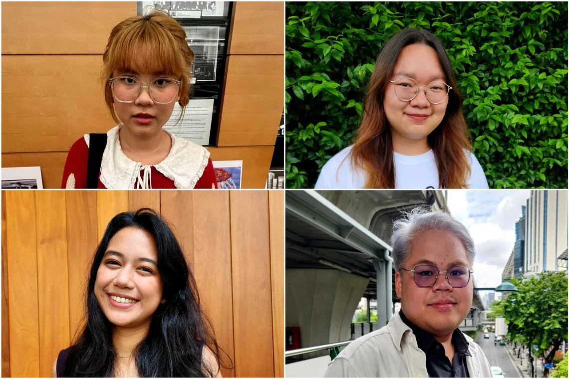 (Clockwise from top left) Ms Benjamaporn Nivas, Ms Panusaya Sithijirawattanakul, Mr Bunkueanun Paothong and Ms Patsaravalee Tanakitvibulpon.