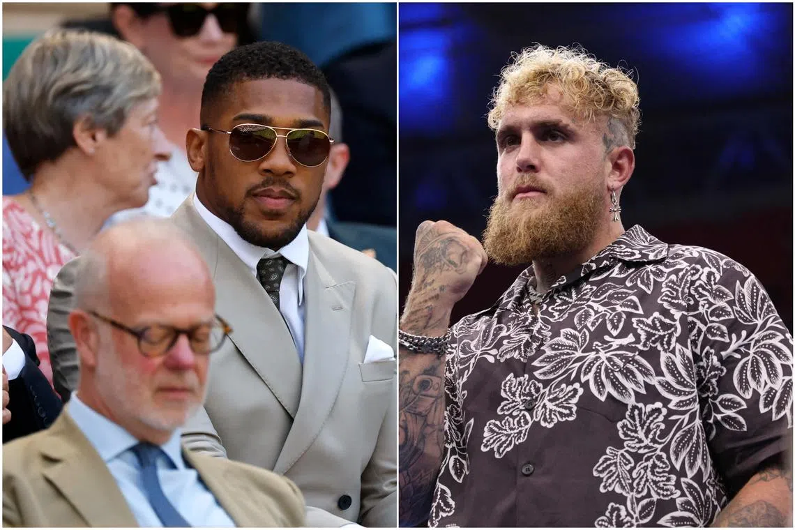 The bout between Anthony Joshua (left) and Jake Paul could take place in early 2026.