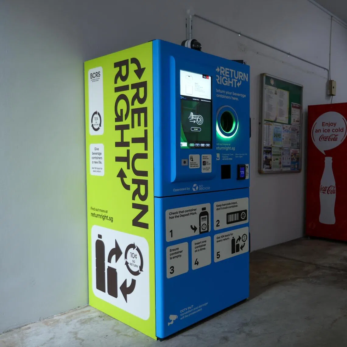 The 1 million returns refer to transactions where residents have been successful in getting their 10-cent refund for every bottle and can returned.