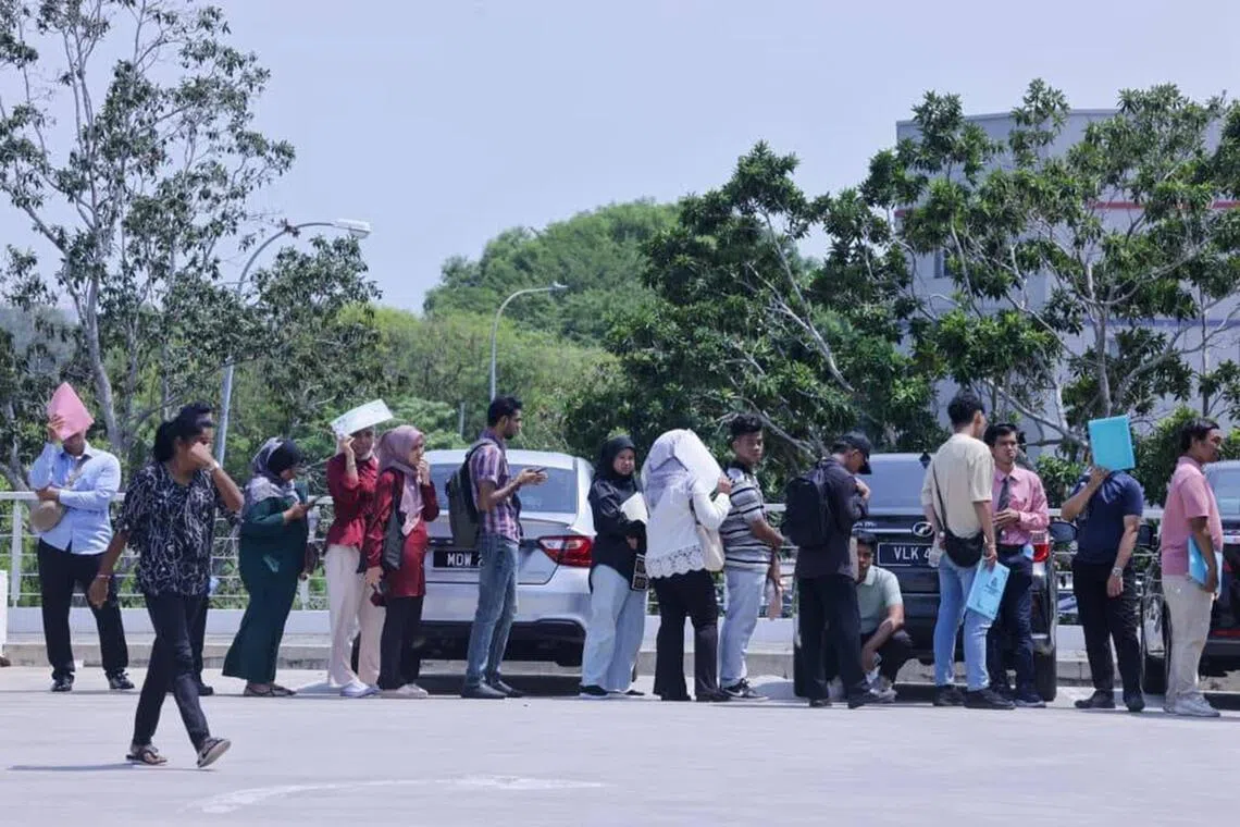 Many had turned up as early as 5am on June 14 to attend an open interview session by Germany’s Infineon Technologies AG, where the company was hiring production operators and technicians.